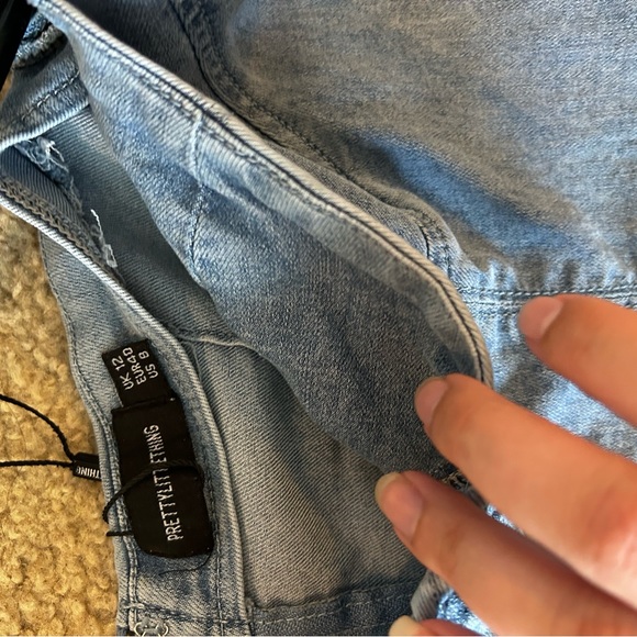 PYT Off Shoulder Jean Mini Dress 💜 - Picture 3 of 3